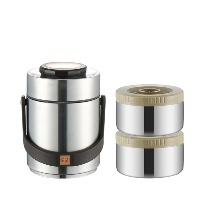 

Double Layer Vacuum Lunch Box Nonrust Steel Food Container Leak proof Portable For Work Picnics Camping