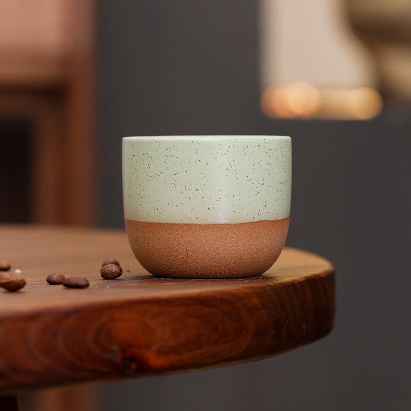 Handmade Coarse Pottery Matt Kiln-Changed Ceramic Latte Coffee Cup Creative Retro Master Cup Kung Fu Teacup