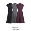 Kaslead New Arrival Women's Clothing Fashion Style Silm Soft Plaid Sleeveless Drop Shoulder Dress 5584174