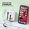 120W USB Type C Charger Fast Charging Multi Ports Desktop Adapter For iPhone Xiaomi Samsung Huawei Multifunction Power Strip