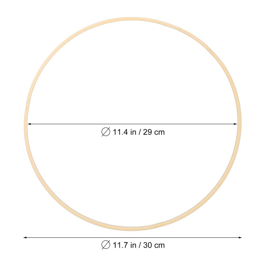 8Pcs Bamboo Rings for DIY Macrame Crafts Dream Catcher Wreath Hoops Supplies Bamboo Rings Wreath Hoops Macrame Supplies