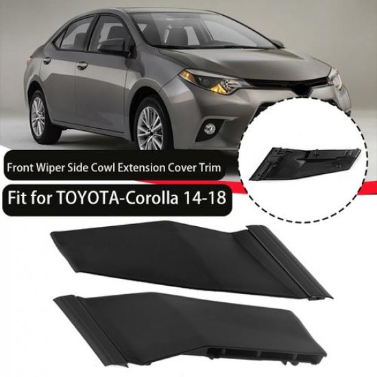 Front Windshield Wiper Side Cowl Cover Trims 1Pair For Toyota Corolla 2014-2019