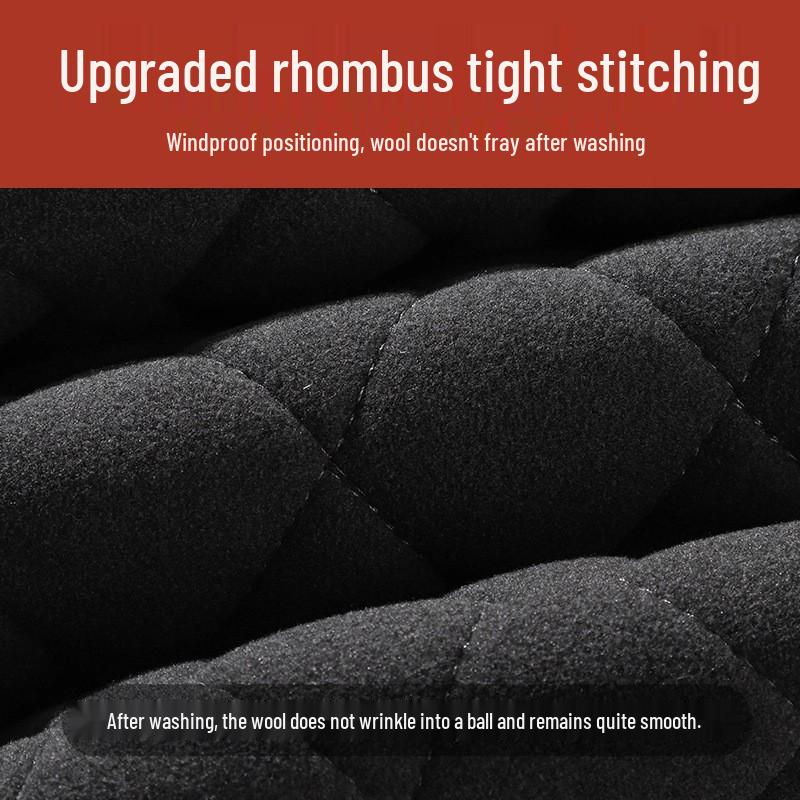 Northeast Men's Thick Wool + Velvet Warm Winter Elastic Heat-Generating Cotton Pants