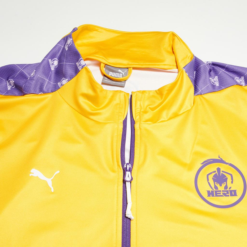 Puma X Honor Of Kings Collaboration Simple Warm Windproof Stand Collar Long Sleeve Knitted Jacket Men Jacket Yellow 605763-06