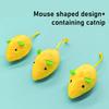 5Pcs Lemon Mouse Cat Toys Catnip Filled Cute Mouse Plush Cat Chew Toy Kitten