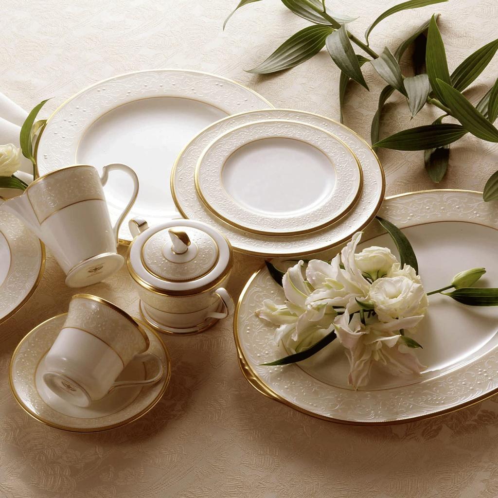 Noritake White Palace Plate, 22cm, Bone China, 1 Piece, 59511/4753