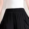 Summer Wide Leg Pants Woman Clothes Elastic Waist Elegant Casual Summer Black Pants