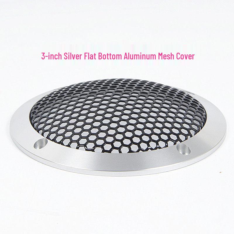 1.5-6.5 inch Car Speaker Aluminum Mesh Cover - A-pillar Protective Decorative Frame
