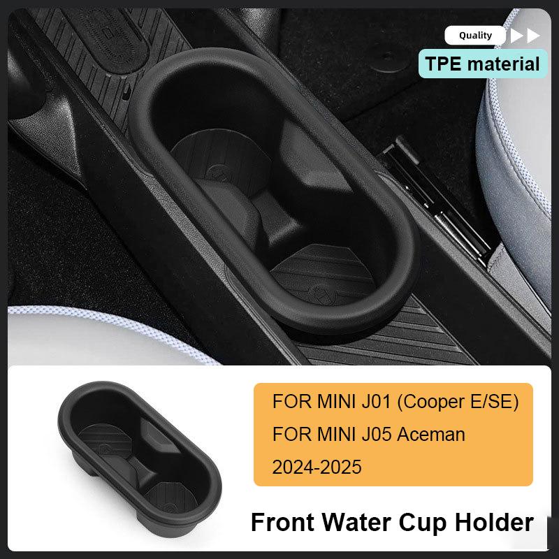 

Car Central Console Water Cup Holder for Mini Cooper E SE J01 J05 Aceman Car Interior Accessories Drinks Holder Storage Box Case