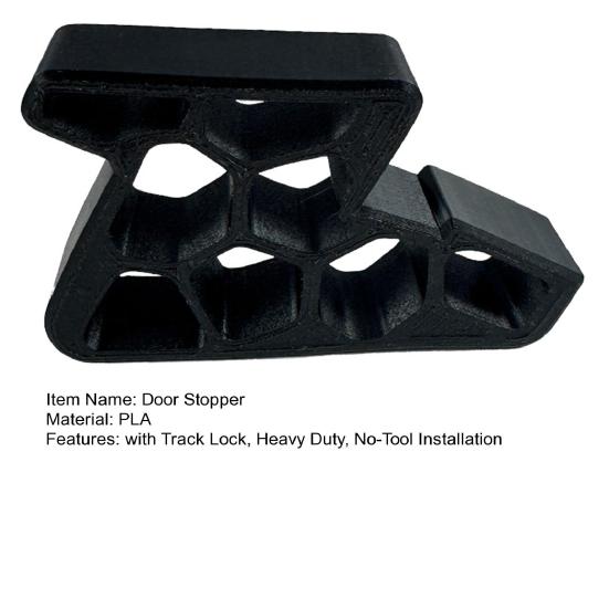 Window Balcony Door Stopper with Track Lock Heavy Duty No-Tool Installation Multi-Functional Sliding Glass Windows Doors Anti-Slam Wedge