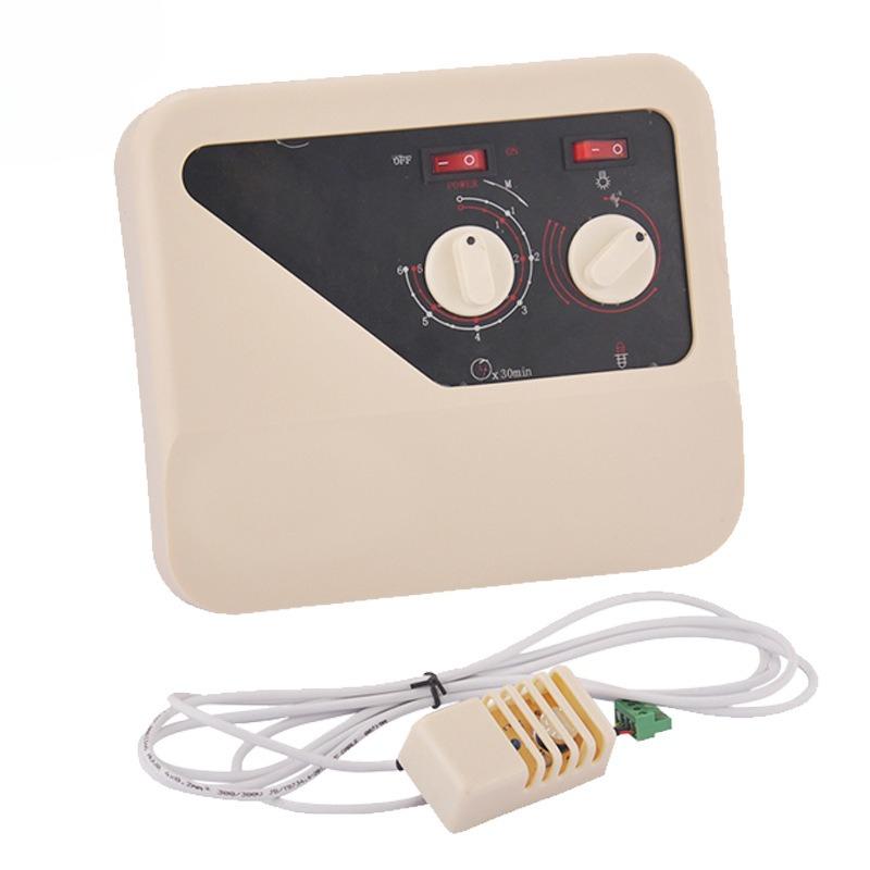 Sauna furnace external controller: dry steamer knob digital display controller, precise temperature control probe connector