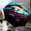 Dinosaur Moonlit Adventure Umbrella 8-Frame for Travel, camping, Casual Lightweight Portable Umbrella, Essential for every family Holidays Gift