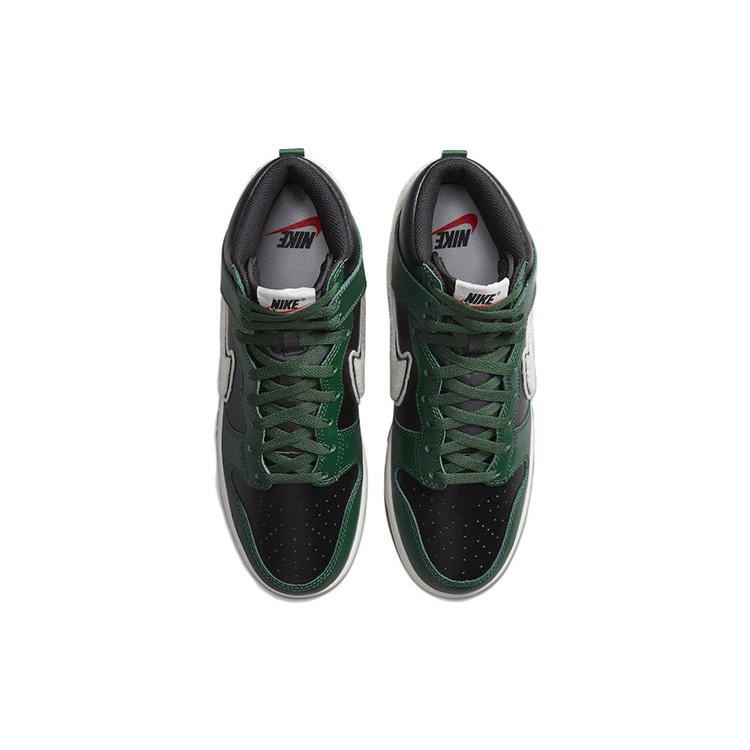 Nike Dunk High Chenille Swoosh Black Green DR8805-001
