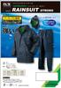 Otafuku Glove RF-2 Rain Suit [100% PVC with Thread, Waterproof Top and Bottom Set] Navy, Size L