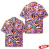 Lustiges Pizza-Katzenmuster Hawaiianisches Hemd für Herren 3D-bedruckte Tierhemden Sommer Strand Lässig Kurzarm Street Reversbluse