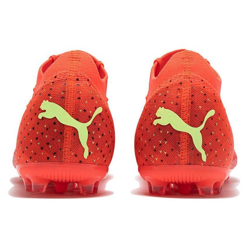 Puma Future 3.4 Round Toe Lace-Up MG (Rubber Short Studs) Artificial Turf Fabric Soccer Shoes Men Soccer Shoes Orange Yellow 107001-03