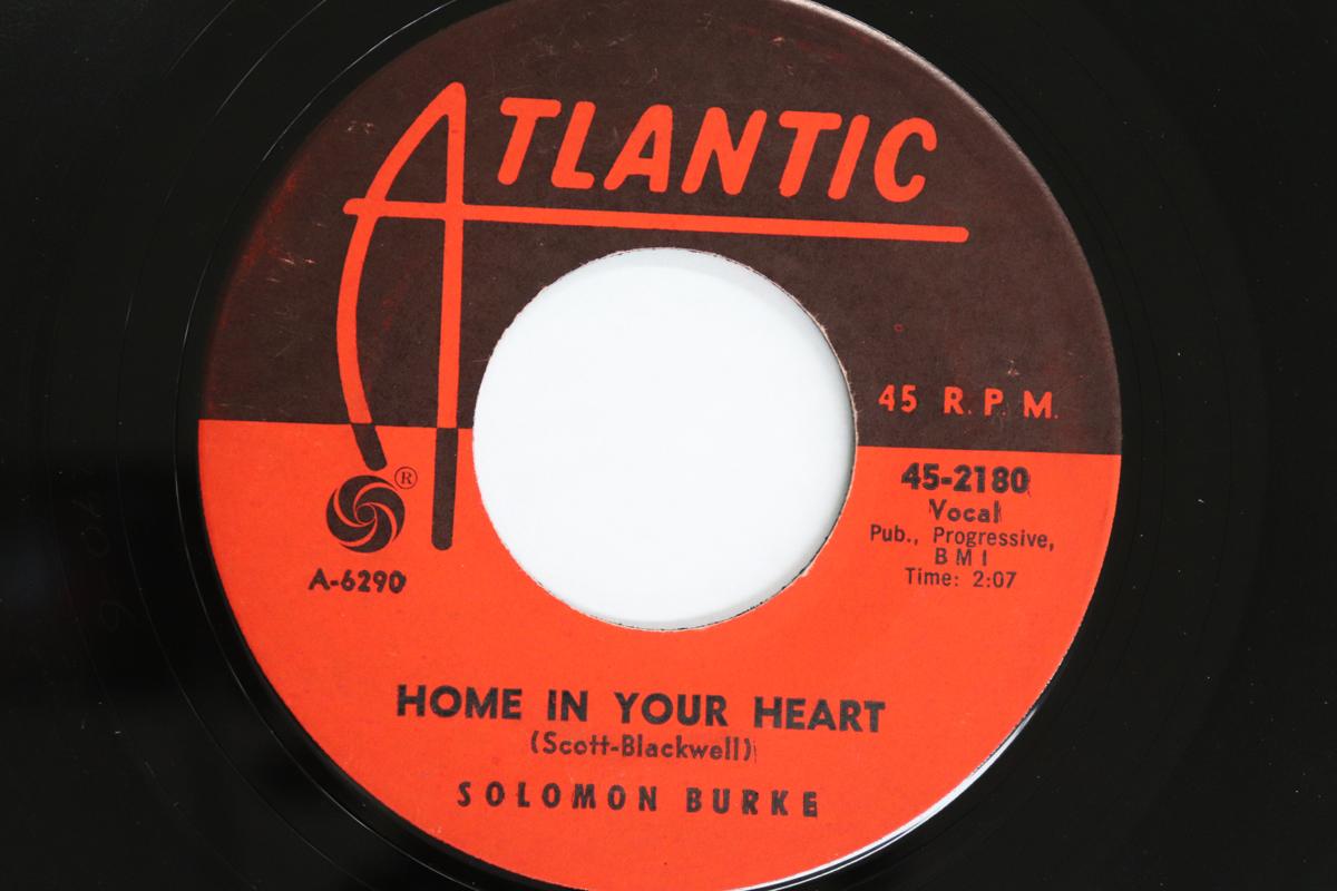 

7inch Record SOLOMON BURKE - Home In Your Heart / Words 452180 ATLANTIC 1963 US Soul/Funk Used