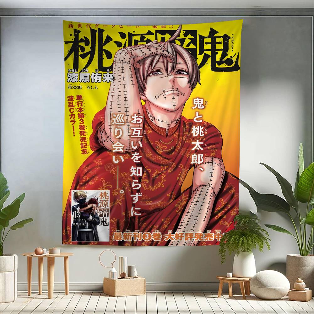 Hot Anime TTougen AAnki DIY Wall Tapestry Art Science Fiction Room Home Decor Wall Art Decor