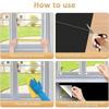Cortina Opaca 100% Tela Bloqueadora de Luz Removible para Ventana DIY Privacidad Total para Ventanas Pegatina para Ventanas sin Perforación