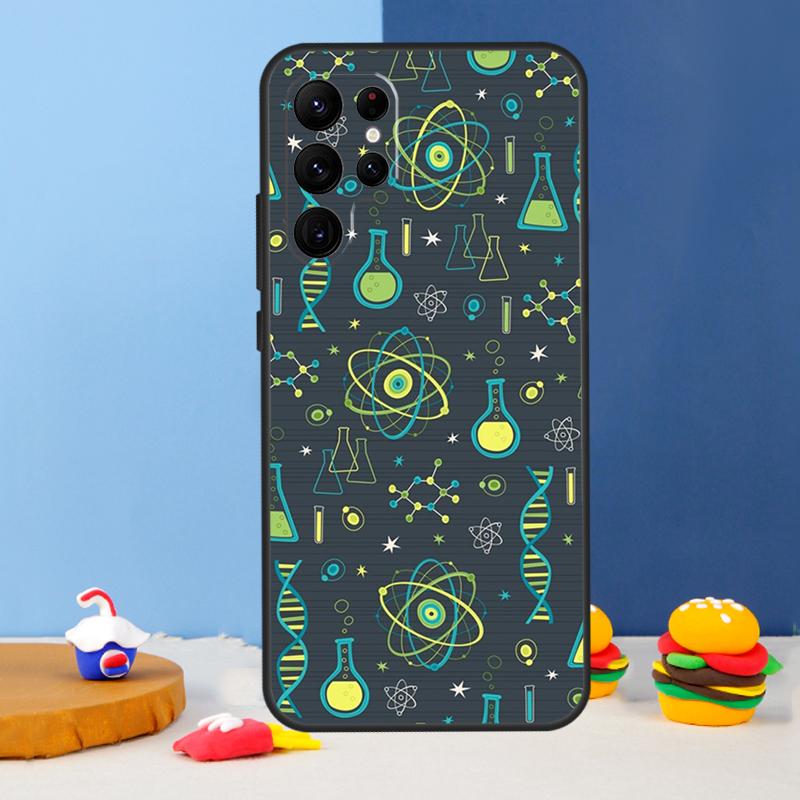 Science DNA Chemistry Phone Case For Samsung Galaxy S25 S24 Ultra S9 S10 S20 S22 S21 S23 Plus S24 FE Cover Coque
