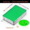 50-Piece Set of 0.45mm Thick Multi-Color Aluminum Business Card Sheets for Laser Engraving