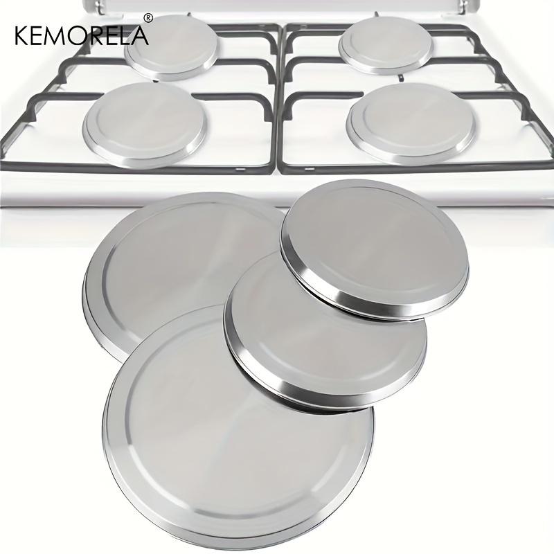 4PCS Electric Stove Burner Covers Rustproof Stainless Steel Round Oven Cover Plates Hob Stove Easy Clean Stove Burner Covers