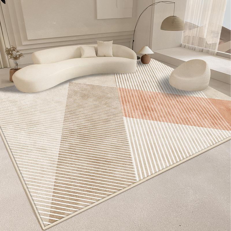 Modern Style Living Room Decoration Line Carpet Fluffy Soft Rugs for Bedroom Abstract Design Plush Rug Home Thickened Floor Mat