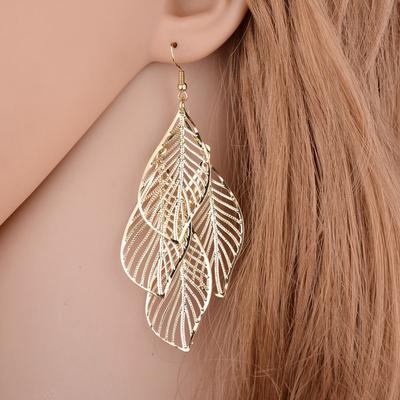 Trendy Leaves Earrings Bohemia Long Earring Women Irregular Sexy Girls Jewelry Fashion Punk Metal Tassel Earrings Earings