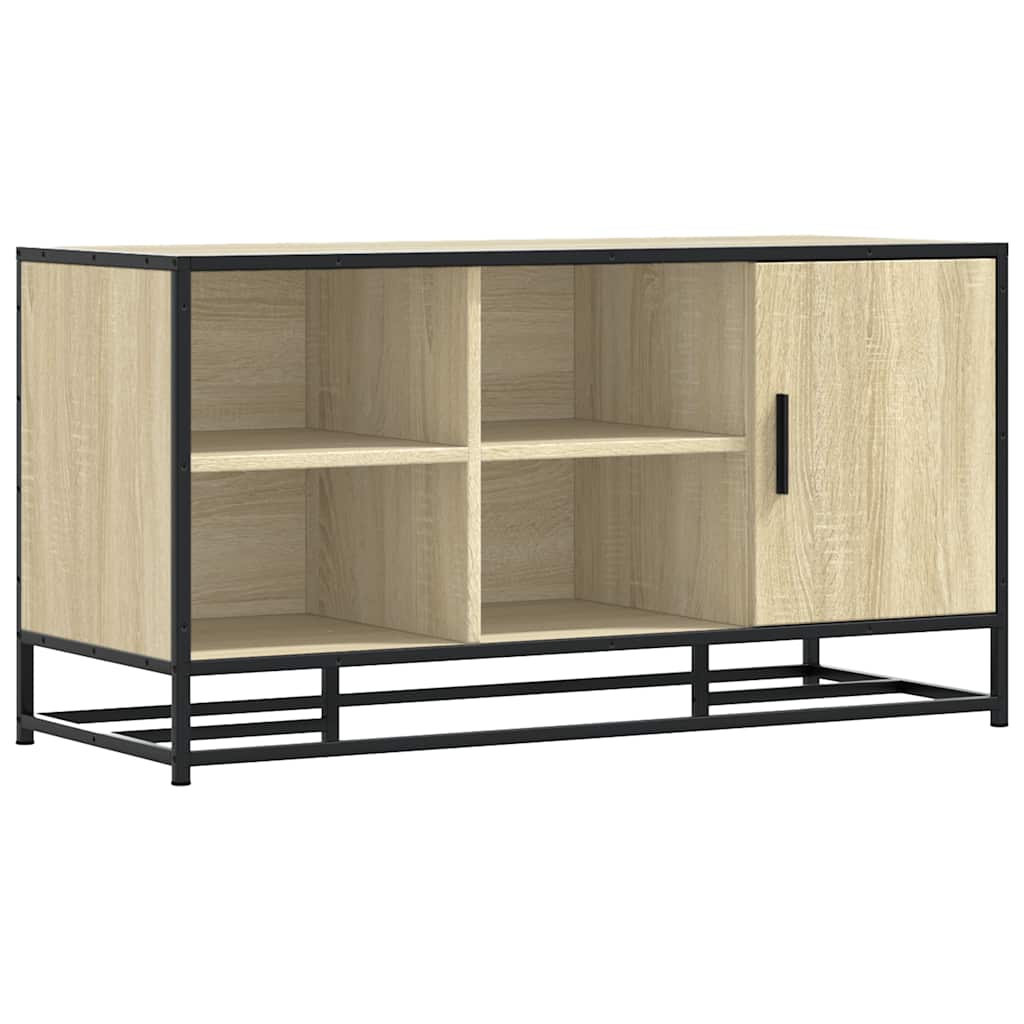 Shoe Bench Sonoma Oak 100 x 40 x 53.5 cm Engineered Wood and Metal