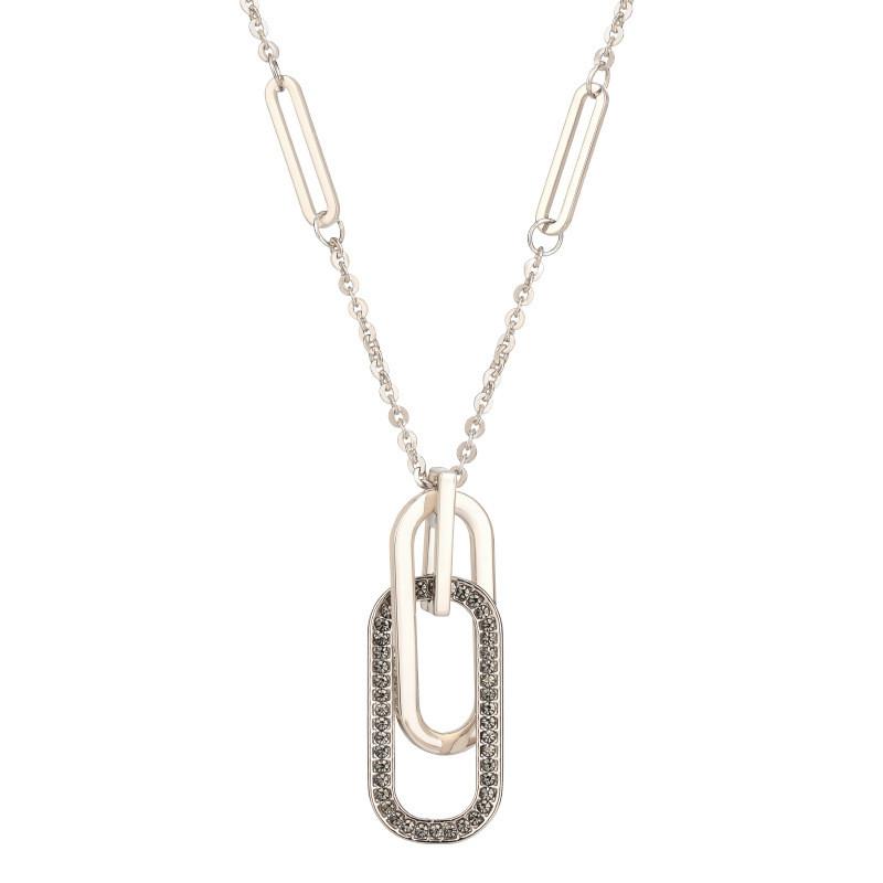 Trendy Korean Fashion Geometric Necklace Ideal For Autumn And Winter Outfits