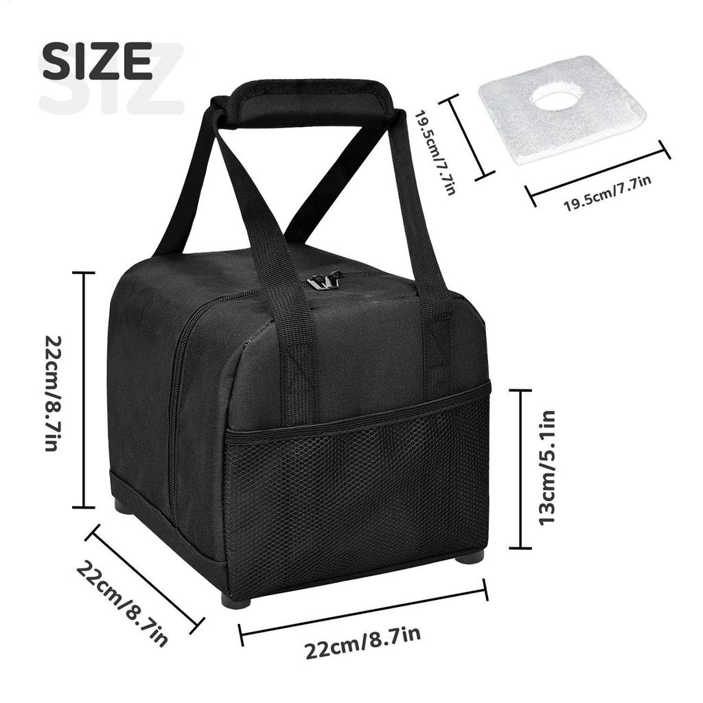 Bowling Ball Tote Single Ball Bowling Tote For Men With Side Mesh Pockets Portable Equipment Storage For Travel Keys Wallet
