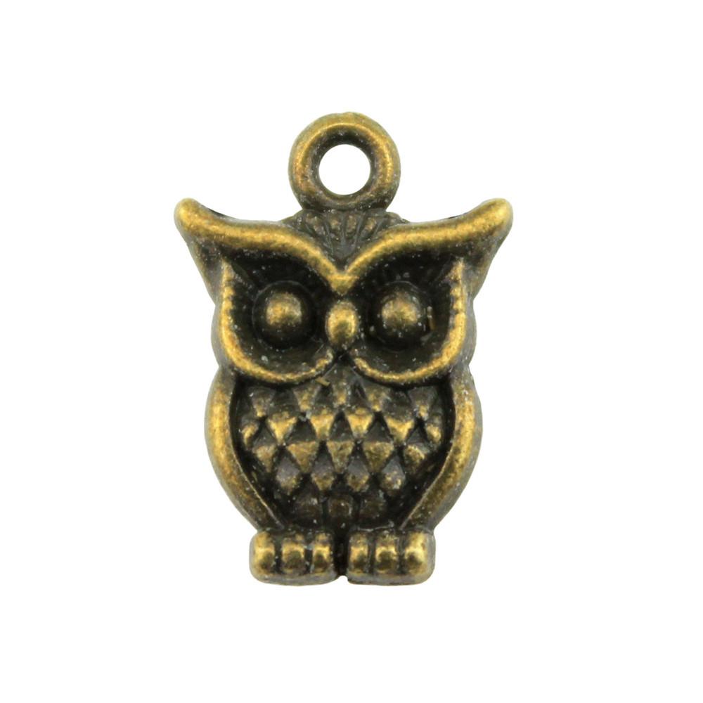 Owl Charms Mini Antique Alloy Pendants For Animal Themed Jewelry Making
