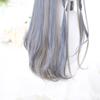 Bybrana Women's Gray Lolita Long Hair With Bangs Daily Wear Party Synthetic Hair High Temperature Wig