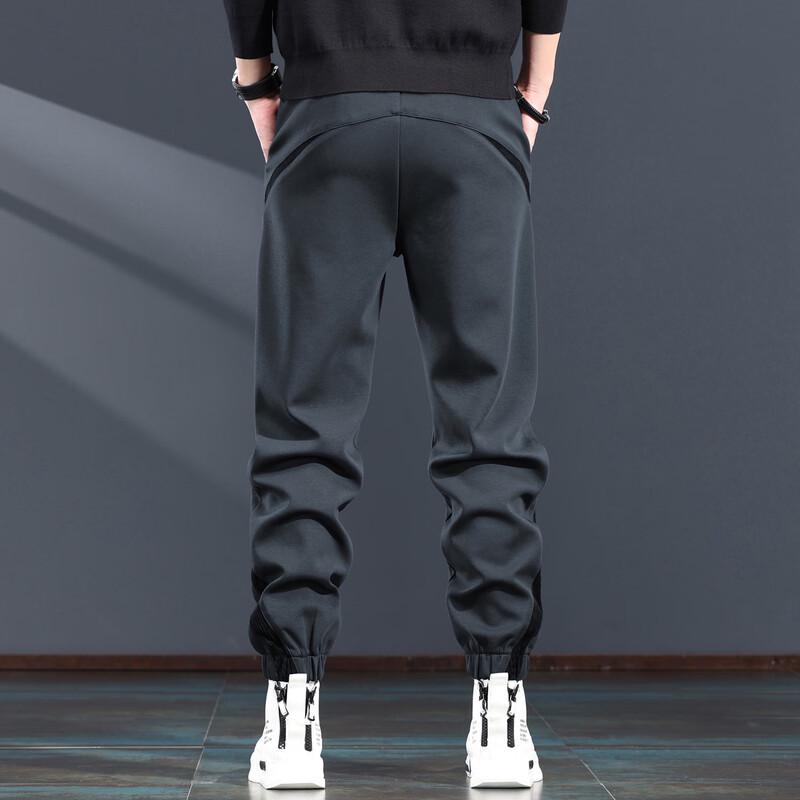 Pánské volné tepláky se stahovací šňůrkou a manžetami