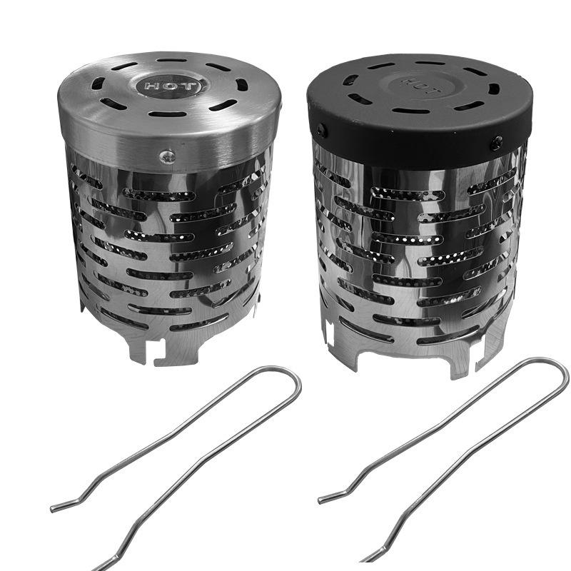 Portable Stainless Steel Mini Heater Cover for Outdoor Camping and Tent
