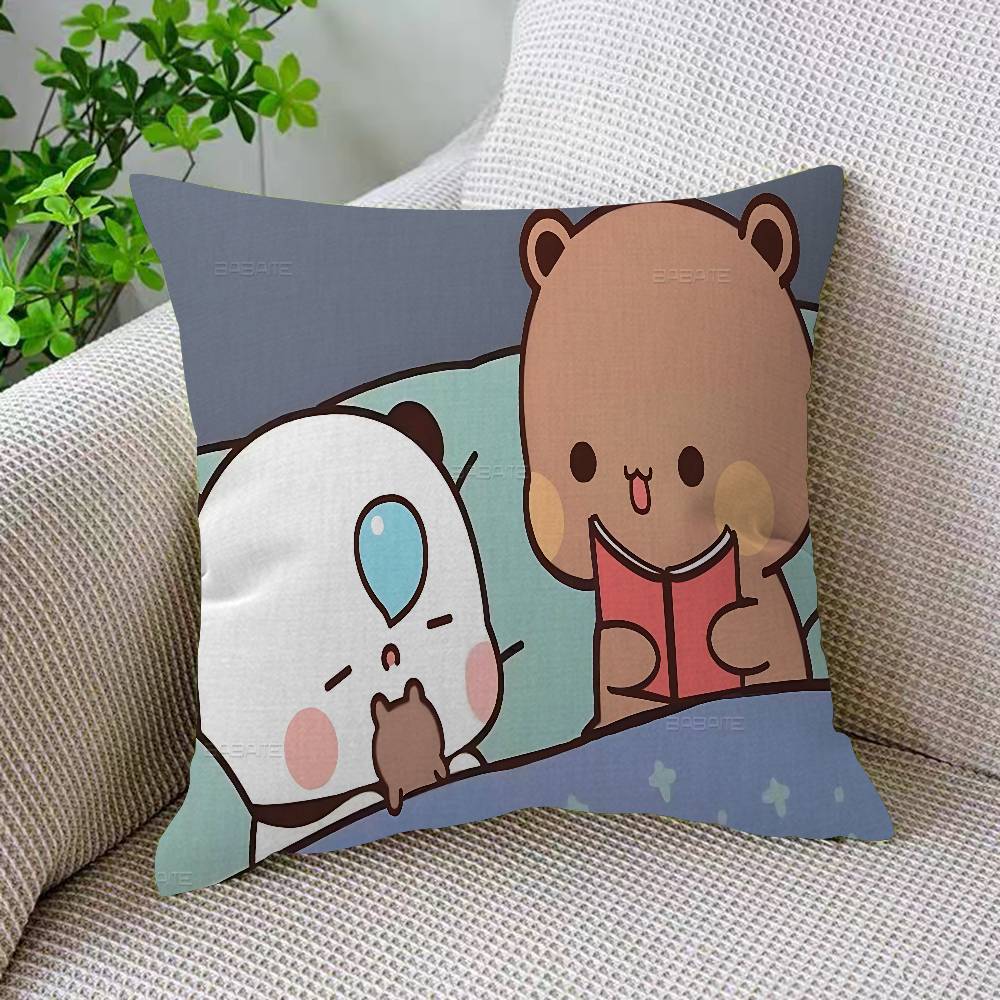 

Cute Dudu Bubu Cushion Cover Inches Farmhouse Decor Home Throw Pillow Covers For Couch Decorations 12x12Inch