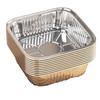 Quadratische, verdickte Lebensmittelechte Alufolienpfanne zum Backen und Grillen - Einweg-Aluminiumfolienbox