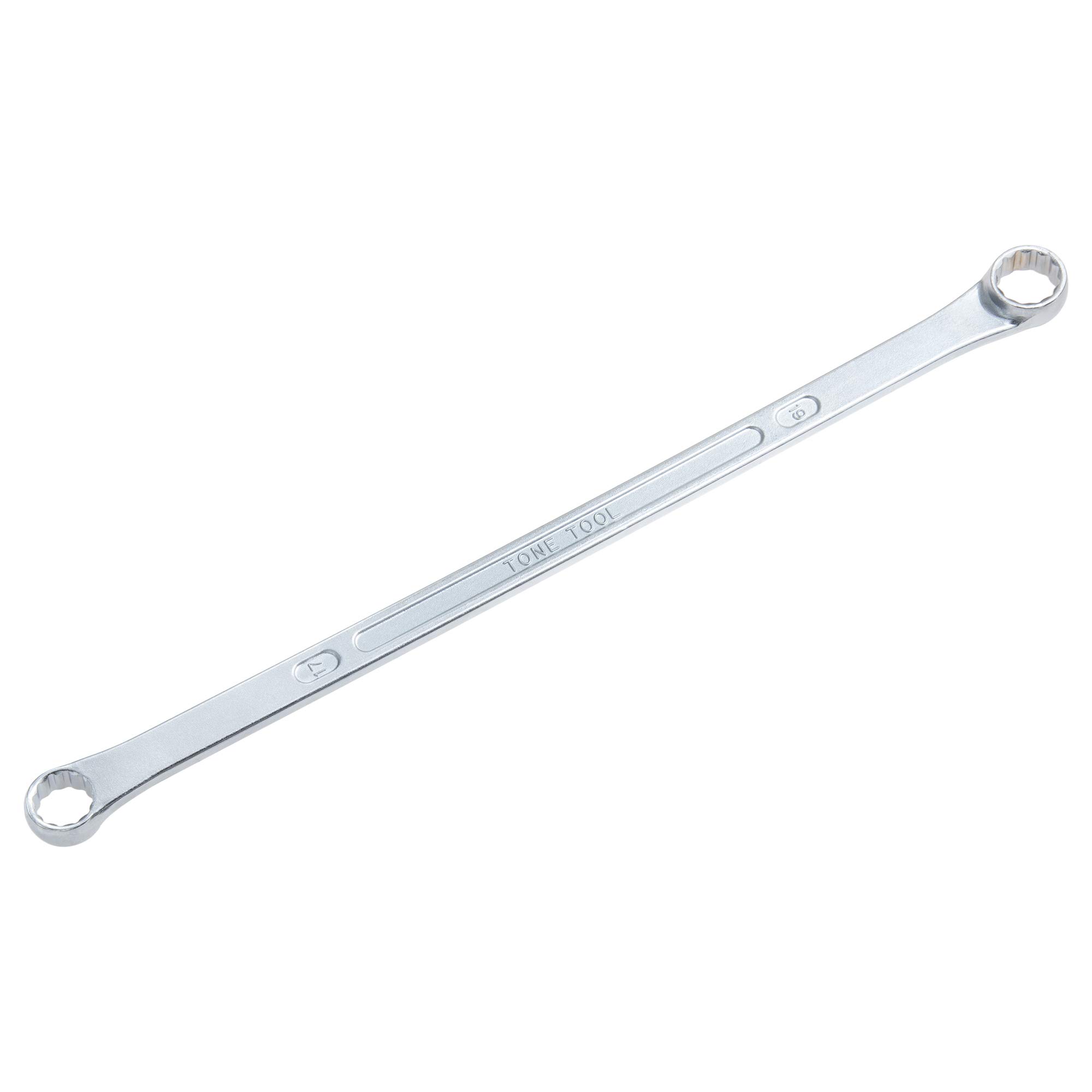 

TONE Extra Long Open End Wrench (Straight), M05-1719, 17 x 19mm Flats