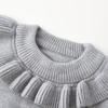 TONGTAI Girls' Ruffle Collar Knit Sweater