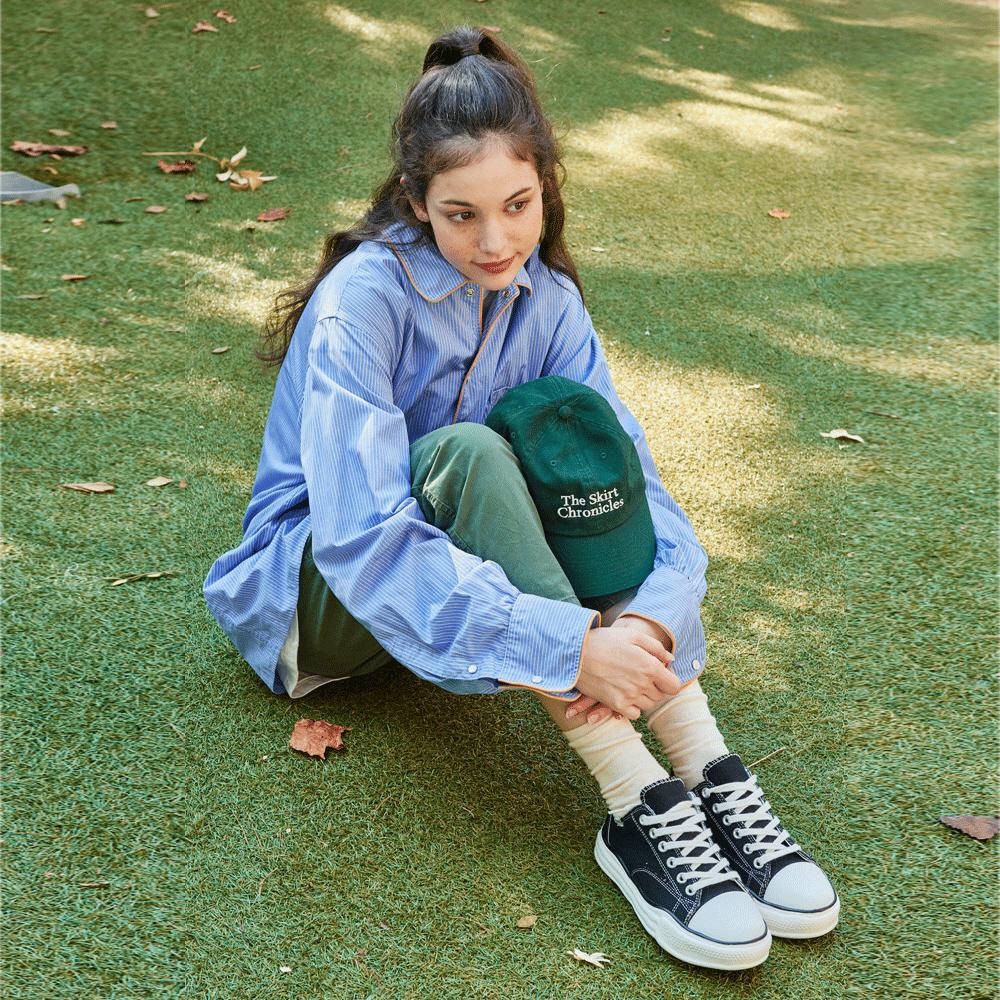 Skono Grunge Canvas Sneakers / Black