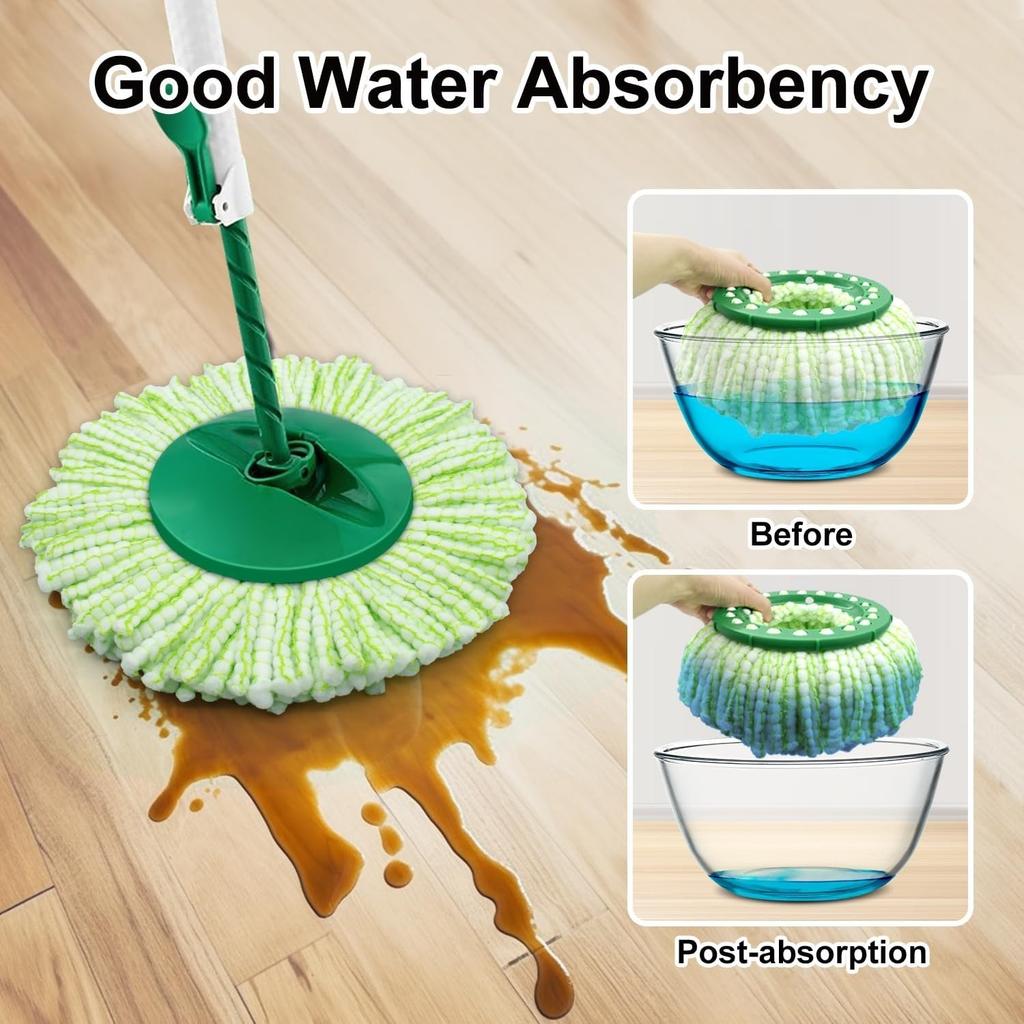 Cap Mop Tornado Spin DOAR Compatibil cu , Lavabil & Reutilizabil Cap Mop Libman Rezervă de Schimb pentru Mop Tornado (NU pentru Versiunea Veche)