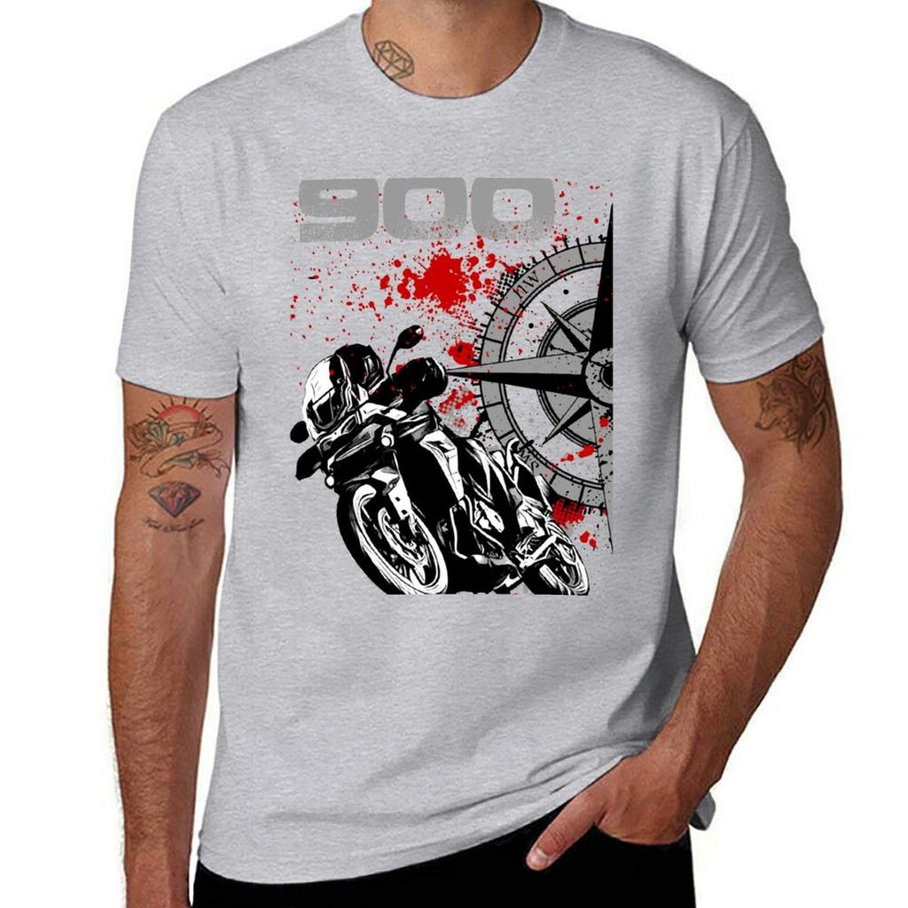 Tiger 900 Motorcycle T-Shirt Designer Shirts Shirts Graphic Tees Aesthetic Clothing Vintage Clothes Oversized T Shirts for Men