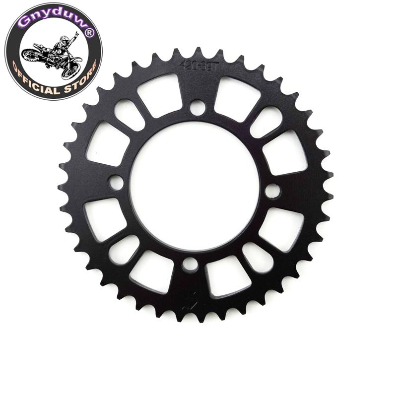 Gnyduw Rear Sprocket 420 76mm 35T/37T/39T/41T/43T For SDG Hub Wheel Pit Dirt Bikes Pitmotards YCF Stomp Thumpstar Parts