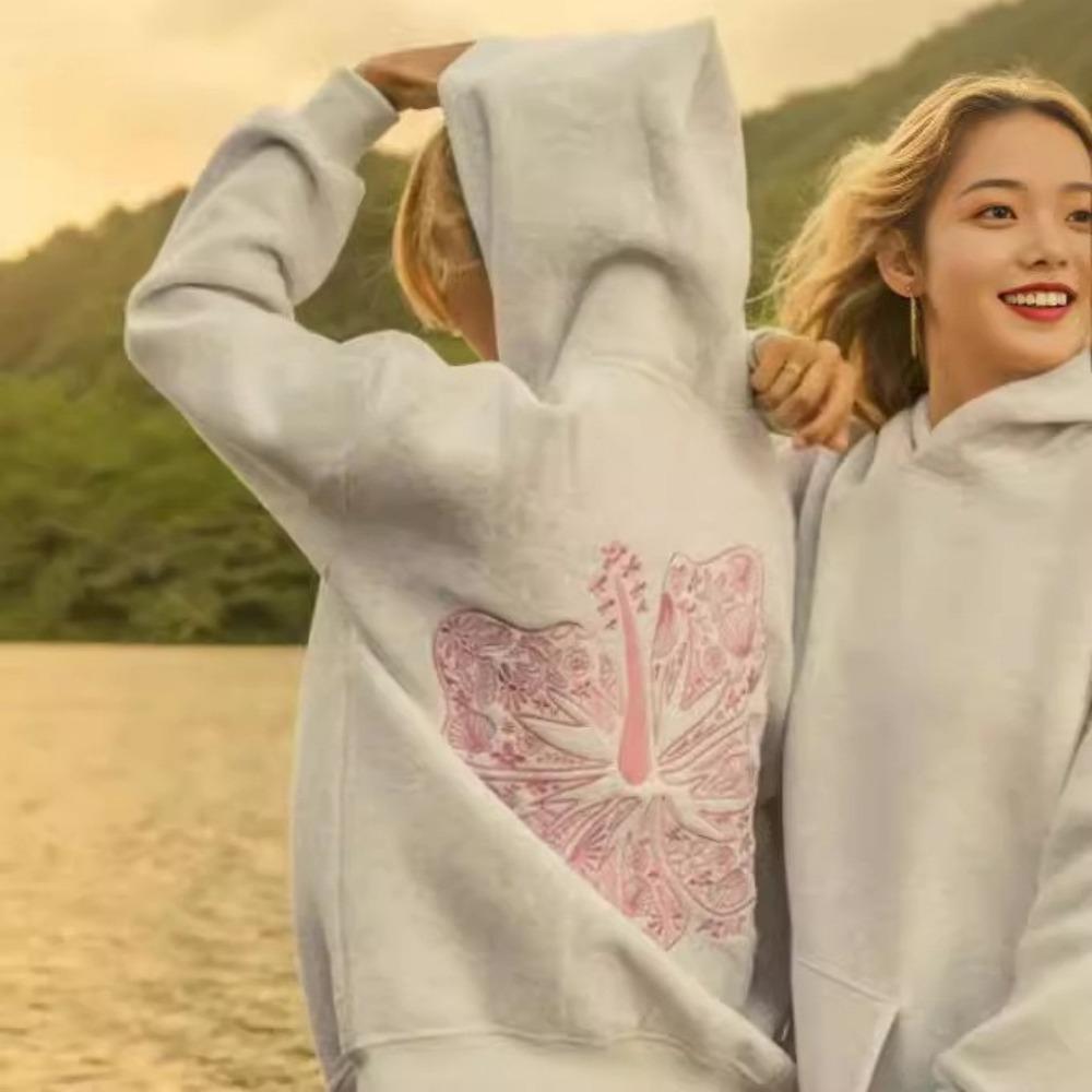RogueWave Fashion Embroidery Hoodies Casual Loose Sweatshirt