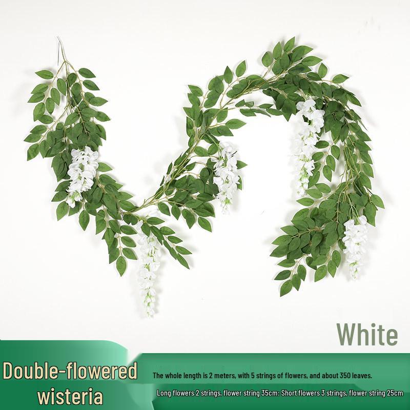 Artificial Rose Vine Hanging Basket and Arch Decoration