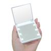 Mini LED Makeup Mirror Folding Portable Makeup Mirror with 6 LEDs Doublesided Cosmetic Mirror