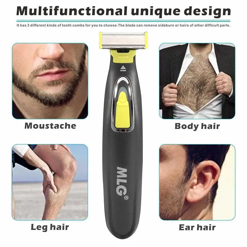 Electric Shaver for Men Professional Beard Trimmer Cordless Razor Body Trimer USB Rechargeable Face Male Hair Shaving Machine