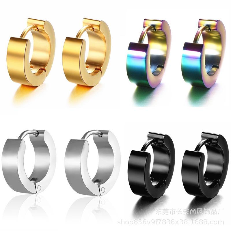Korean Style Titanium Steel Unisex Stud Earrings