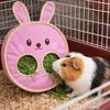 Aufhängbarer Kaninchen Heubeutel Kausicher Kaninchenförmiger Hamster Futterbeutel Cartoon Heu Hängebeutel Haustierkäfig