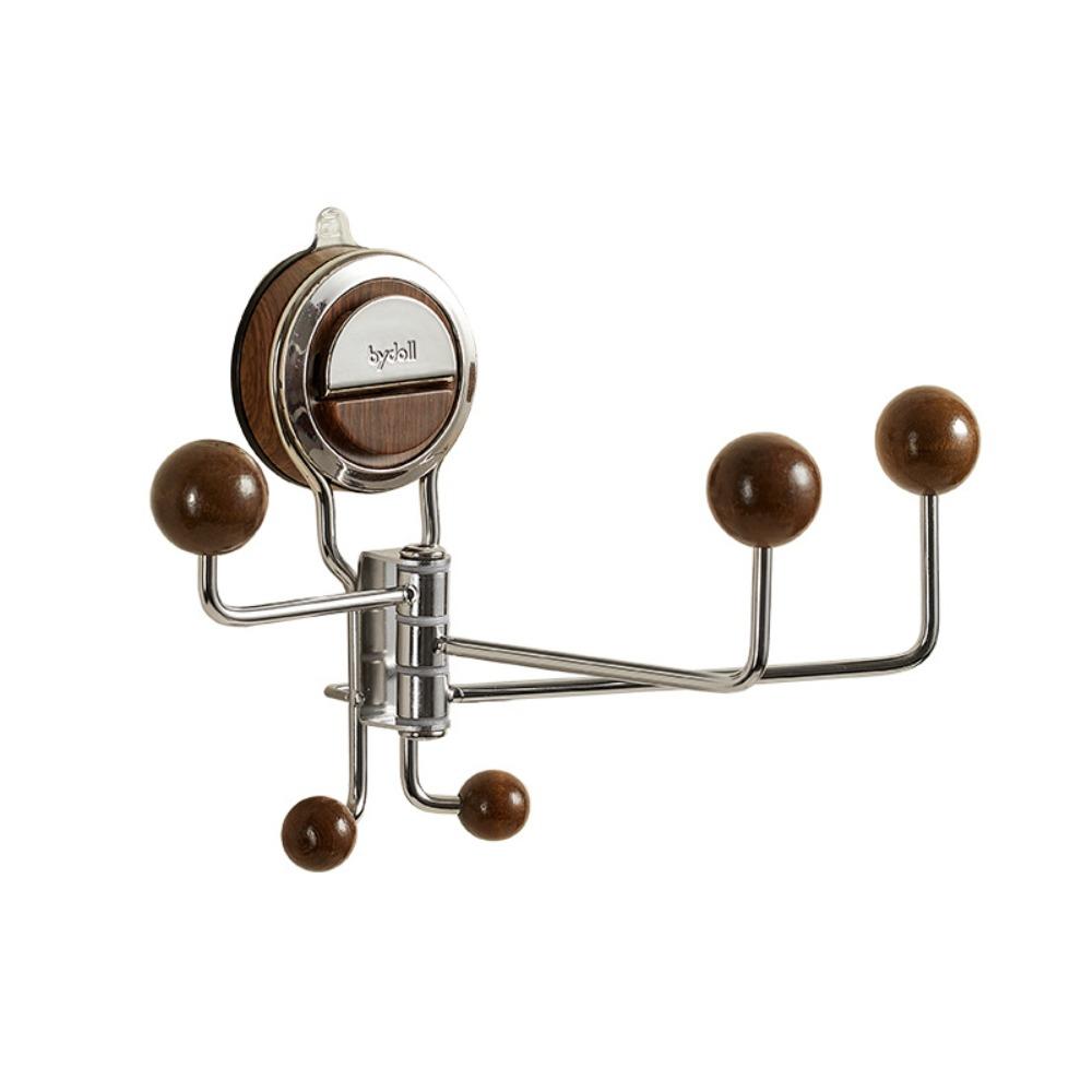 

Вращающийся настенный крючок Металлический 5 крючков Крючок для ванной Крючок для полотенца Организация дома коричневый